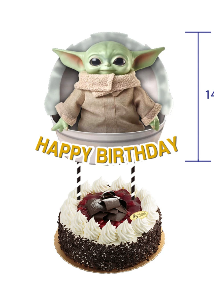 1Pcs Baby Cake Topper Feestartikelen Star Wars Gelukkige Verjaardag Decoratie Baby Shower Decoratie Jongen Kids Geschenken|null| -