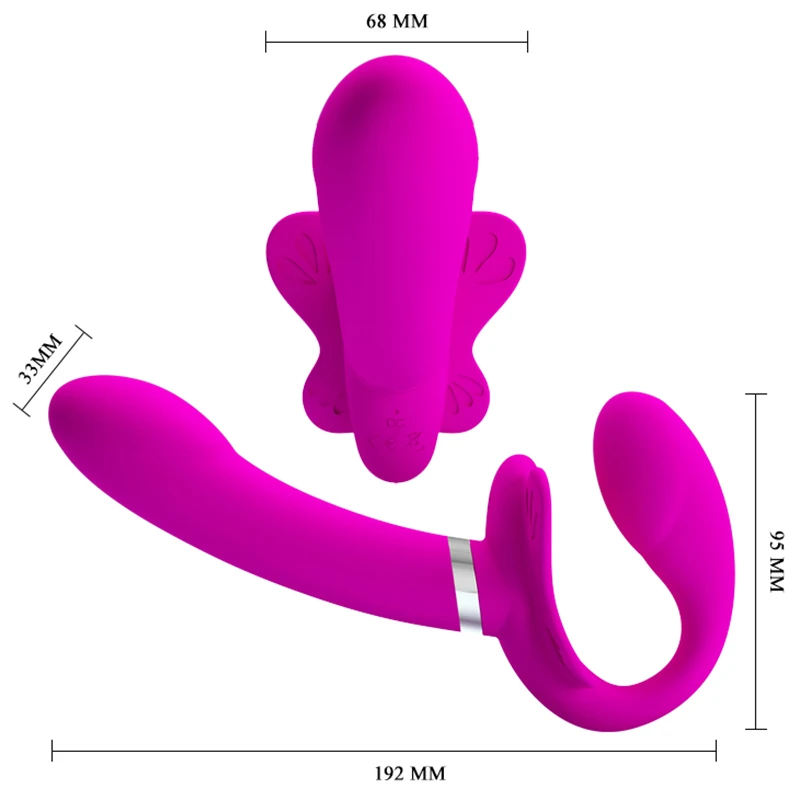 Strap-On Dildo Vibrator