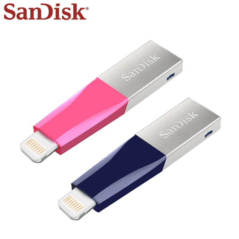 US $24.72 SanDisk IXPAND USB 30 Lightning Data OTG USB Flash Drive 64GB 128GB 256GB Pen Drive U Disk Memory USB Stick For IPhone IPad