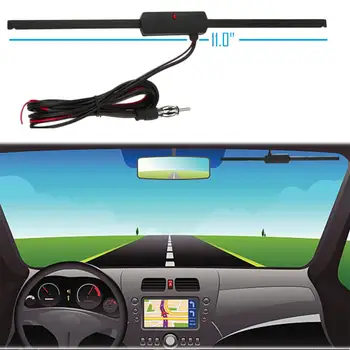 

New Car Antenna 12V AM /FM Radio Antenna Signal Amplifier Booster Universal For Vehicles Golf Carts Boats Motorcycles ATV
