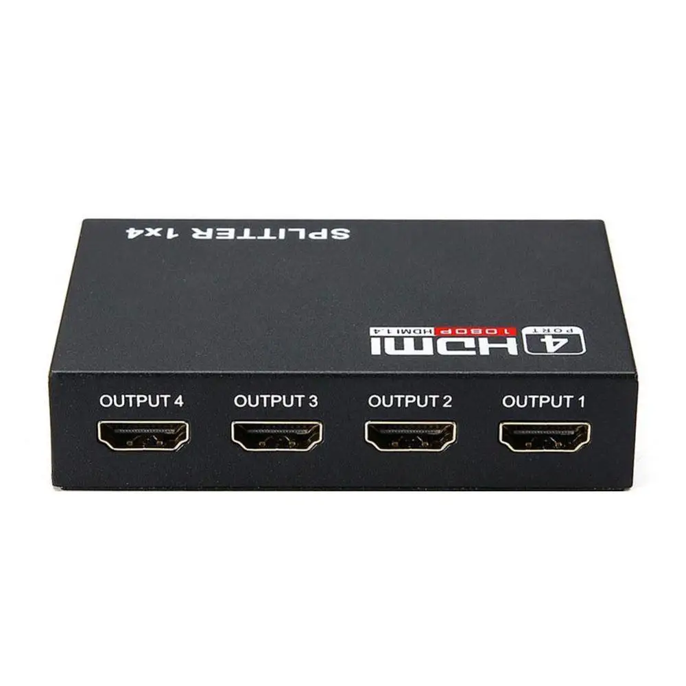 4K сплиттер UHD 3D HD HDMI сплиттер 1X4 HDMI сплиттер 1X4 порт 1080p коммутатор усилитель повторителя для HDTV DVD PS3