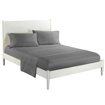 

4 in 1 Polyester Bedsheet Cover Home Fitted Bed Sheet Pillow Cases Fitted Sheet Four-piece Suit Home Bedding Textile Supplies