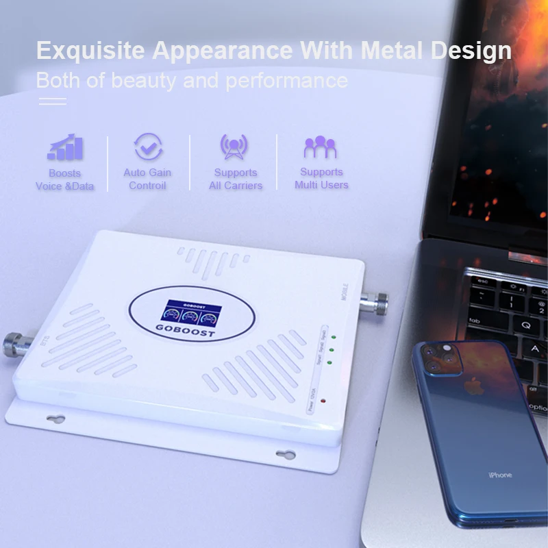 GOBOOST 70dB Tri band gsm 2g 3g 4g signal booster