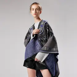 Новый Модный Зимний толстый теплый большой шарф, шаль для женщин, винтажная флисовая ветрозащитная одноцветная шаль, шарфы, одеяло