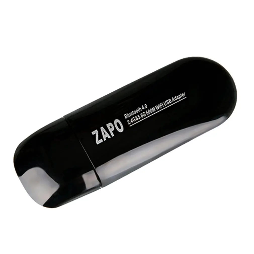 ZAPO Mini W67B 600 Мбит/с Bluetooth 4,0 двухчастотный 2,4G-5,8G USB2.0 Ethernet Wi-Fi Dongle Беспроводной адаптер Wi-Fi сетевая карта