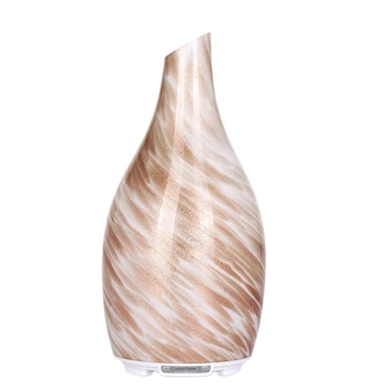 

Home Humidifier, Aromatherapy Humidifier, Ultrasonic Pattern Glass Smart Office Humidifier,Silent Spray Night Light(EU Plug)