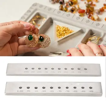 

Professional Round Holes Gold Silver Wire Drawing Board Drawplate Jewelry Making Tool Round Pull Plate for Jewelry Making i