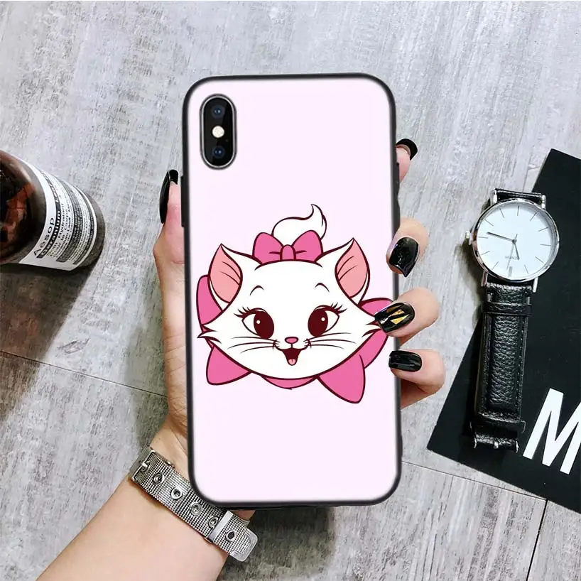 BA180-6 Marie Aristocats черный чехол для телефона Apple IPhone 11 Pro XS MAX XR 7 8 6 6S Plus X 10 Ten 5 5S SE Coque Shell - Цвет: BA180-6