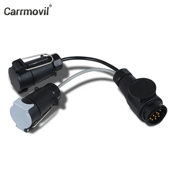 

13 Pin 7 Plug Adapter Trailer Connector Adapter Extension Lead Plug Caravan Towing Socket Board Sockets Conversion Adapter