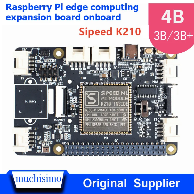 Raspberry Pi 4B Pi 3B роща AI шляпа Raspberry Pi Edge Computing Расширительная панель Встроенная sipeed K210 робот AI