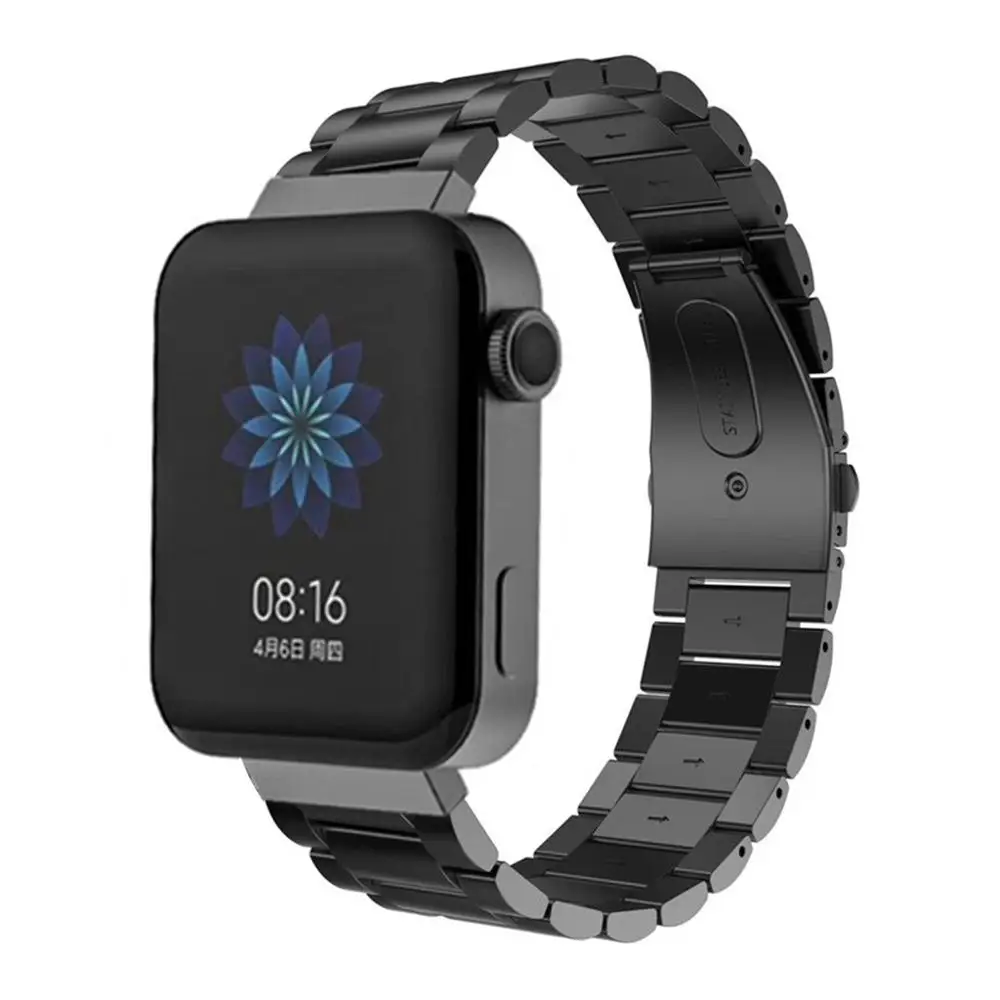 Для Xiaomi mi Часы Из Нержавеющей Стали Быстросъемный сменный ремешок на запястье аксессуары для умных часов для Xiao mi Watch#1114