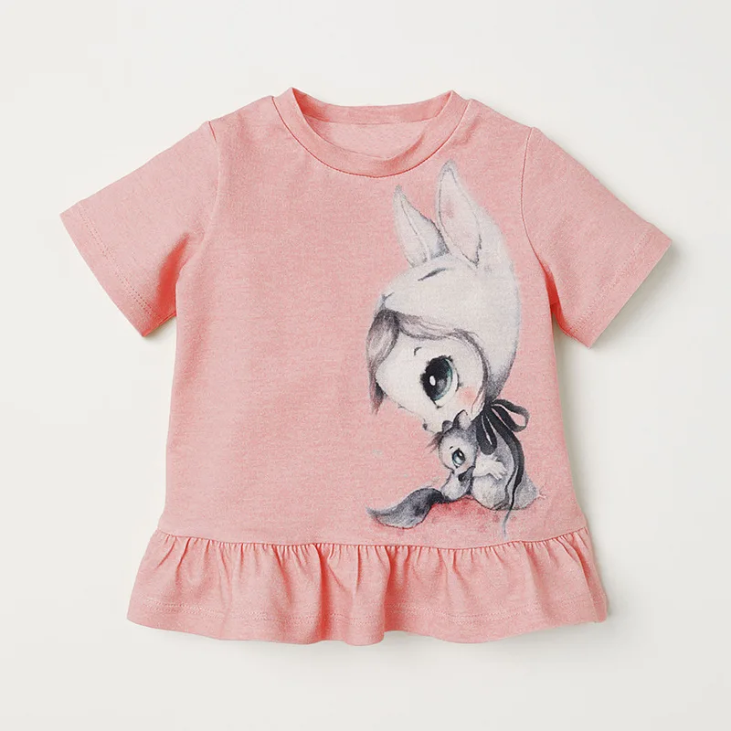 51298 same picture Little maven/Белая Летняя футболка с короткими рукавами для маленьких девочек от 1 года до 6 лет, с пайетками и буквенным принтом, детская одежда для девочек - Цвет: 51298 same picture
