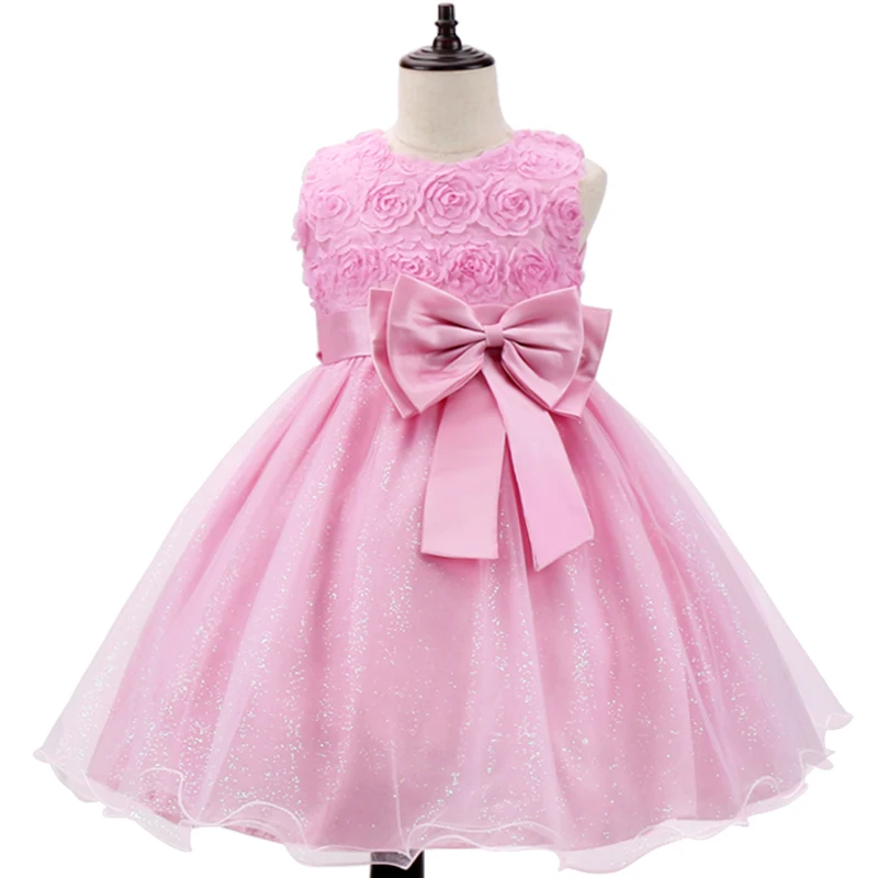 

Girl Flower Christmas Tutu Princess Dress Children Custome Clothing Kids Birthday Wedding Party Gown Dresses For 3-12Y Girls