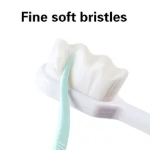1 шт. сверхтонкая Мягкая зубная щетка для волос Антибактериальная безопасная для беременных женщин, детей, взрослых Чистка полости рта