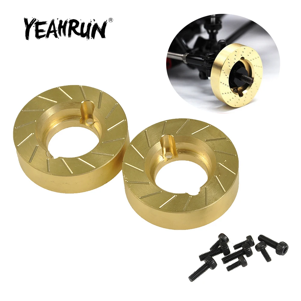 YEAHRUN Heavy Metal Internal Wheel Weights Turning Copper Counterweight For Axial SCX10 II 90046 90047 1/10 RC Car | Игрушки и хобби