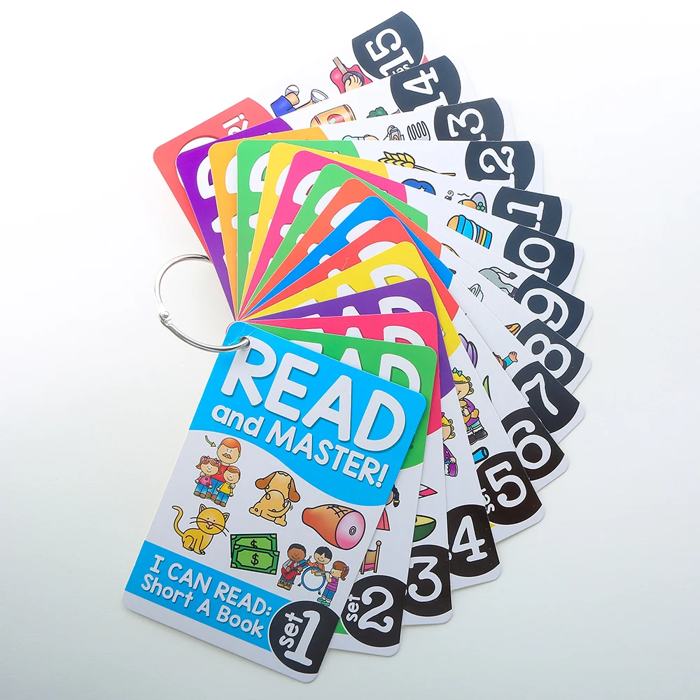 Cartão para Crianças Inglês Fonics Raiz Pronúncia Regras Crianças Aprender Palavra Aprendizagem Brinquedos Educativos 128 Pçs - Set 15 High Quality