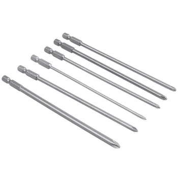 

150mm Long Round Shaft Magnetic Phillips Screwdriver Bits Set 6 In 1