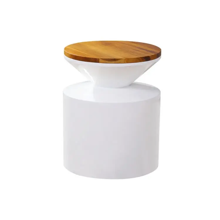 Скандинавский приставной столик диван-угловой стол в форме чашки журнальный столик домашняя мебель из стекловолокна цельного дерева белые столы для спальни