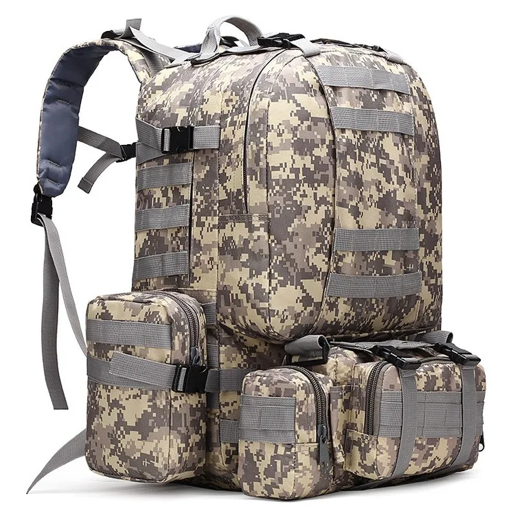 50л 4 в 1 военный армейский рюкзак, уличные тактические рюкзаки, Molle походная сумка, водонепроницаемый спортивный рюкзак для путешествий и альпинизма