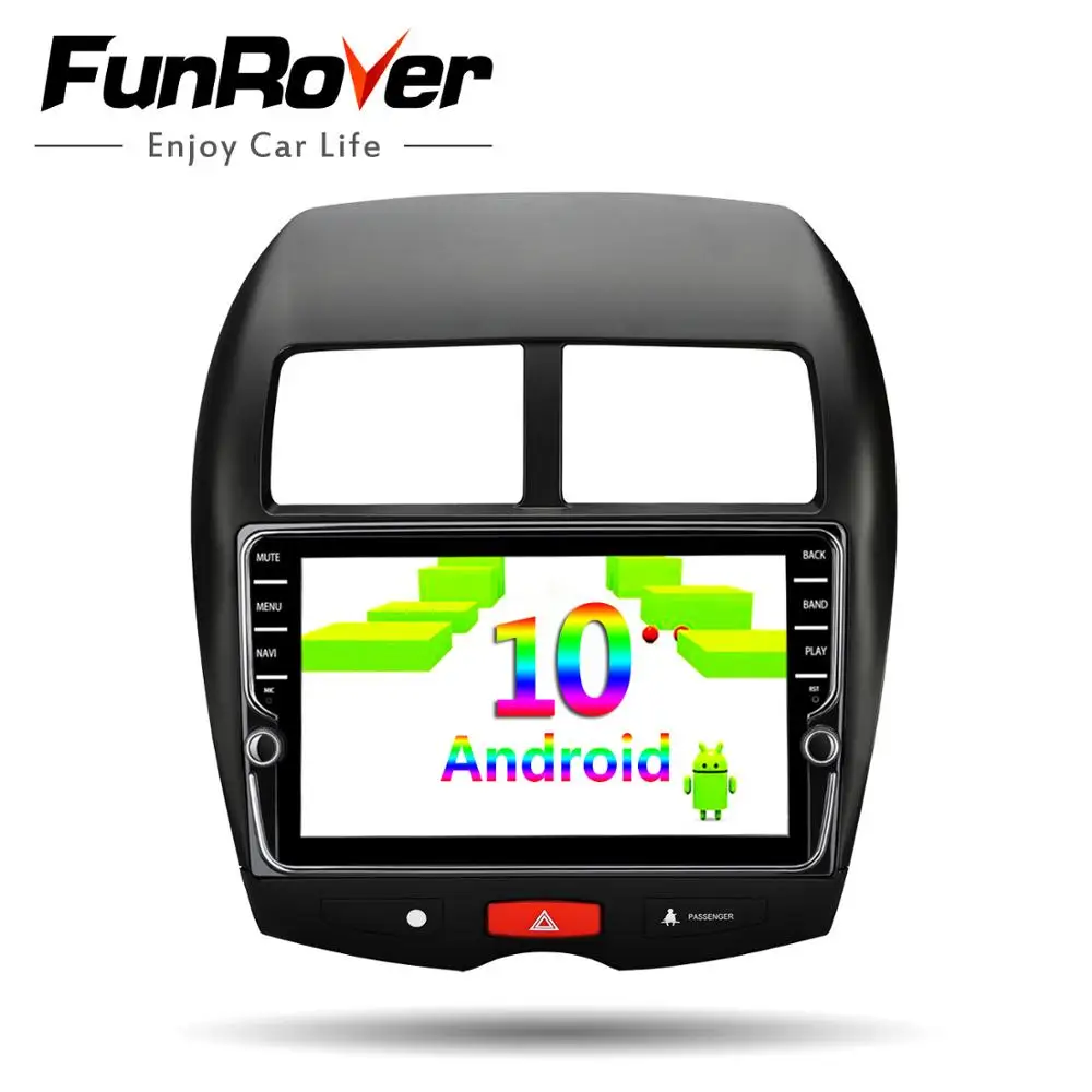 Автомагнитола Funrover на android 10 0 для ASX 4008 CCitroen C4 Cross мультимедийный проигрыватель с