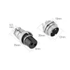 1Set GX12 Butt Type Aviation Plugs Sockets 2/3/4/5/6/7 Pin Male + Female 12mm Aerial Plugs Sockets Aviation Connector ► Photo 3/6