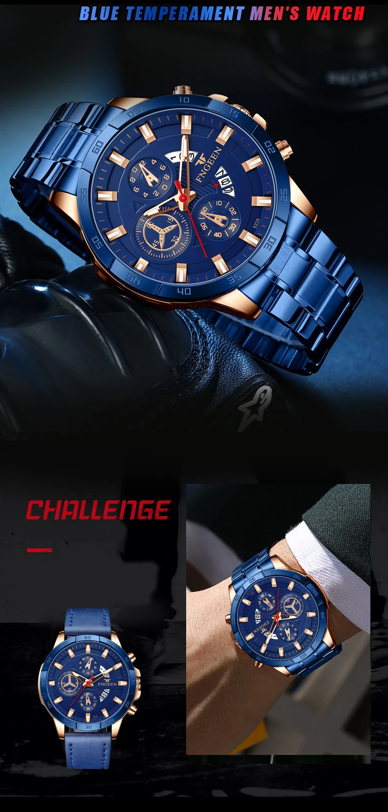 Fashion New 2022 Mens Watches Luxury Chronograph Full Steel Waterproof Quartz Watch Men Date Sports Clock Wristwatch