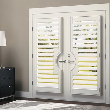 

Fashion Luxury Quality Low Price White Vinyl Window Shutters Classical Waterproof PVC Plantation Shutter Customized