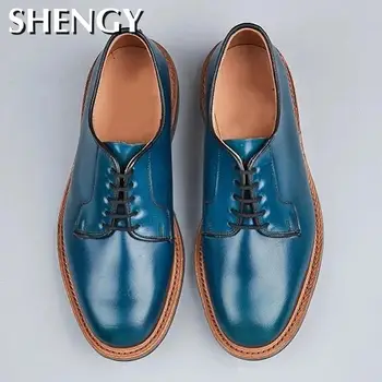 

2020 Men Shoes Male Business PU Flats Man Lace Up Formal Casual Shoes Mens Dress Vintage Men's Plus Size Zapatos De Hombres