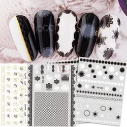 Модные кружевные наклейки для нейл-арта украшения ногтей Наклейка для маникюра наклейка для ногтей любовь письмо дизайн Фольга 103*80 мм