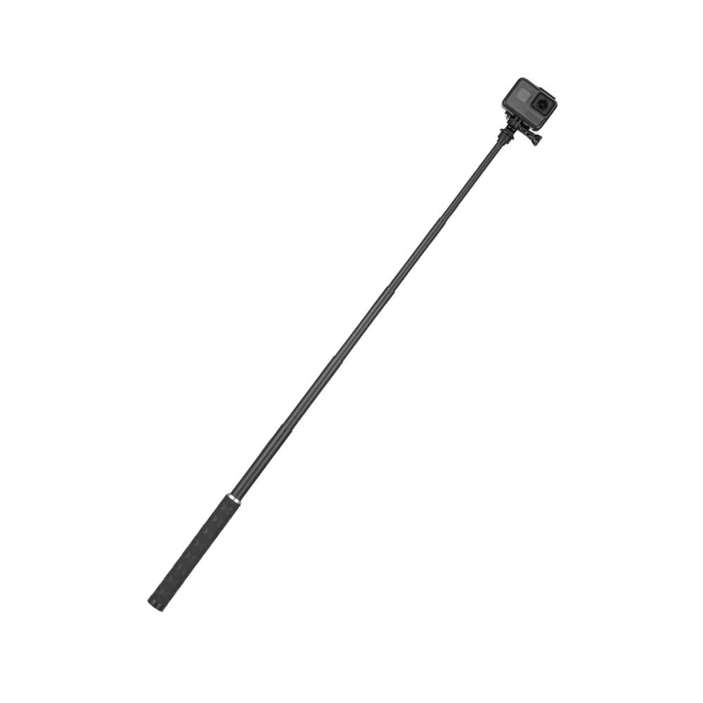 TELESIN 90cm Carbon Fiber Lightest Selfie Stick Aluminium Alloy Tripod For GoPro Hero 9 5 6 7 8 For DJI Osmo Action Camera Ac