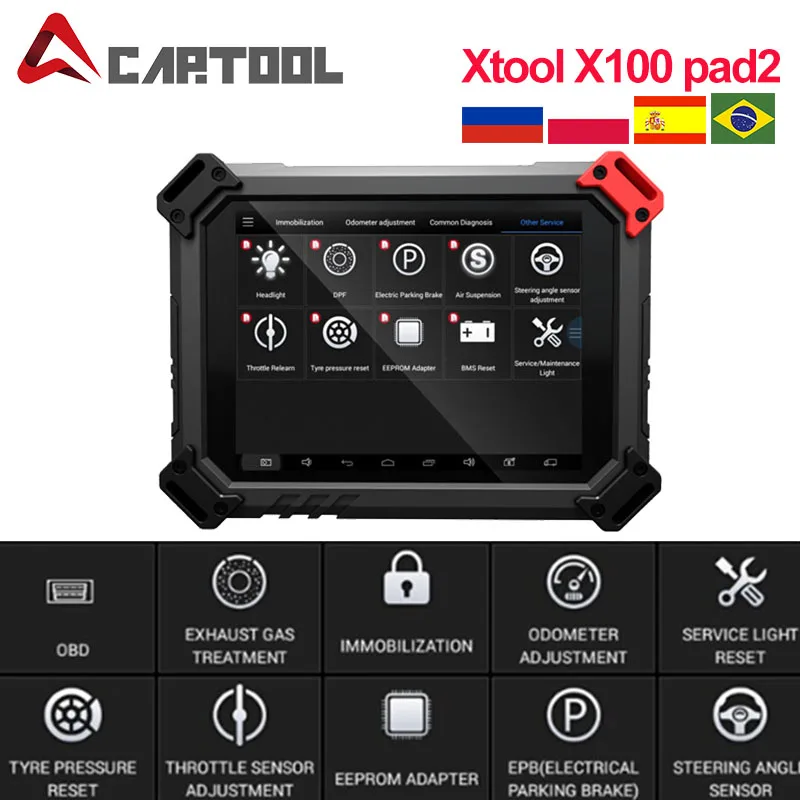 Акция! Оригинальный XTOOL X100 PAD2 специальные функции Expert PAD 2 обновленная версия