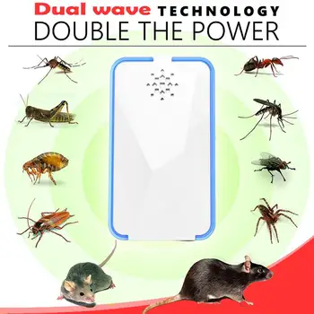 

Ultrasonic Pest Repellers Anti Mosquito Insect Repeller Rat Mouse Cockroach Pest Reject Repellent Dropshipping