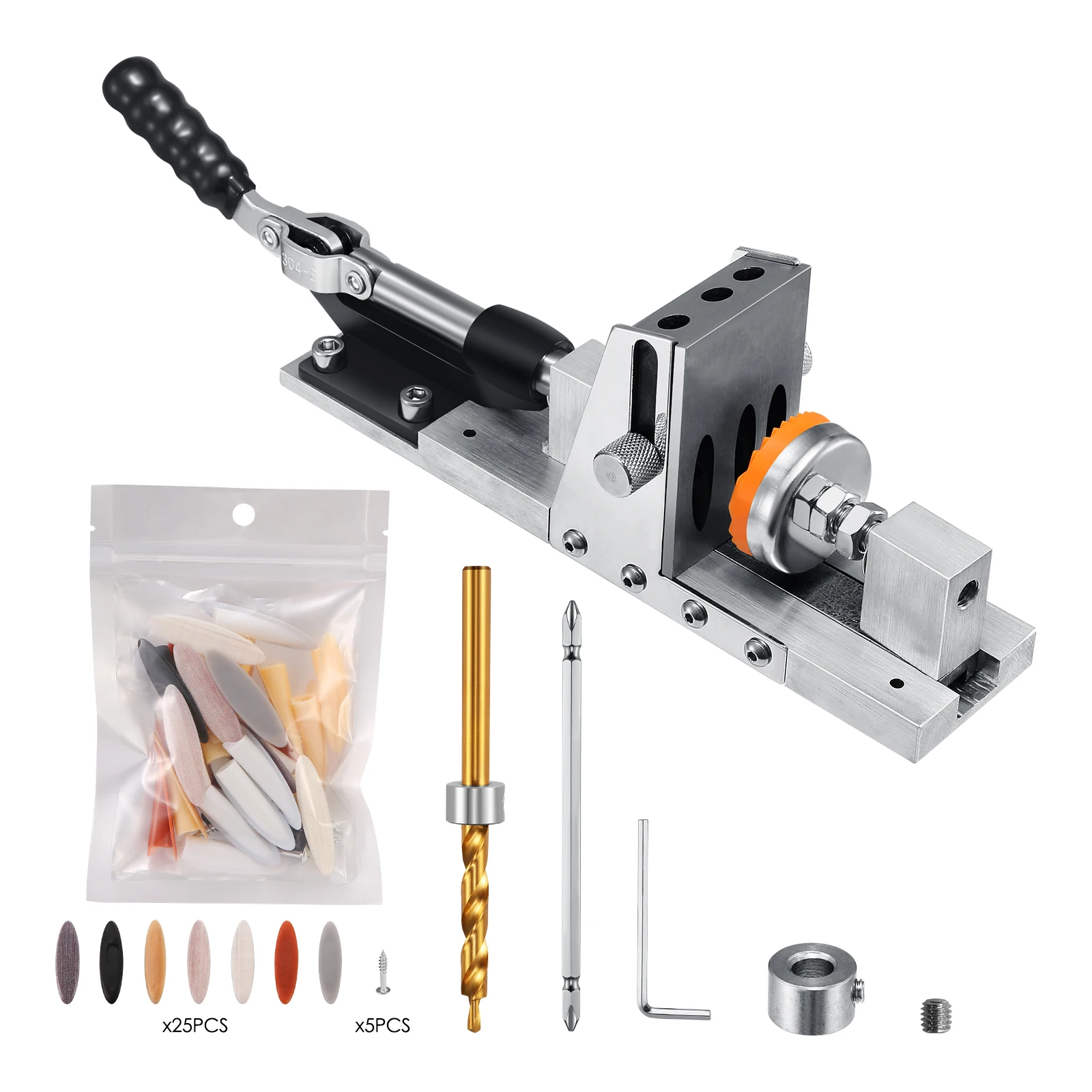 Woodworking Slant Hole Drill Kit for One Sided Operation Slant Drill