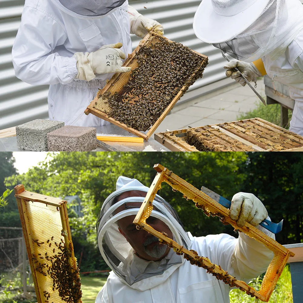 Beekeeping Protective Clothing Thickened Full Body Beekeeper Suit Veil Hood Hat Outfit Safty Anti-Bee Coat Protection Clothes