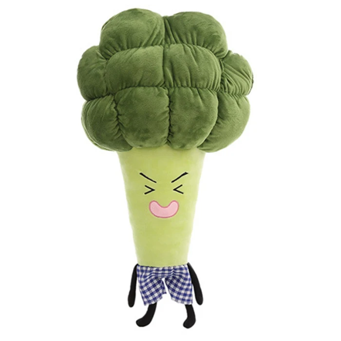 Cute Multi-functional Pillow Vegetable Broccoli Plush Toys Soft Comfortable Pillows FJ88