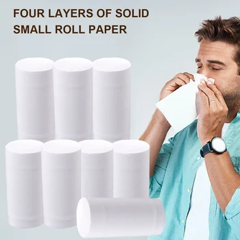 

10 Rolls/Lot 4 Layer Toilet Roll Paper White Soft Toilet Paper Household Bath Tissue Roll Soft Toilet Towels for Home Public Hot