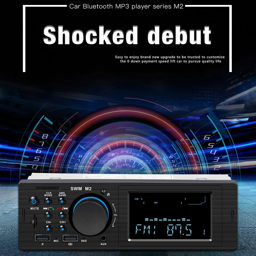 12 В Bluetooth Автомобильный MP3-плеер беспроводной приемник mp3 SWM M2 музыкальный автомобиль fm-радио BT USB TF AUX аудио переходная головка блок 92