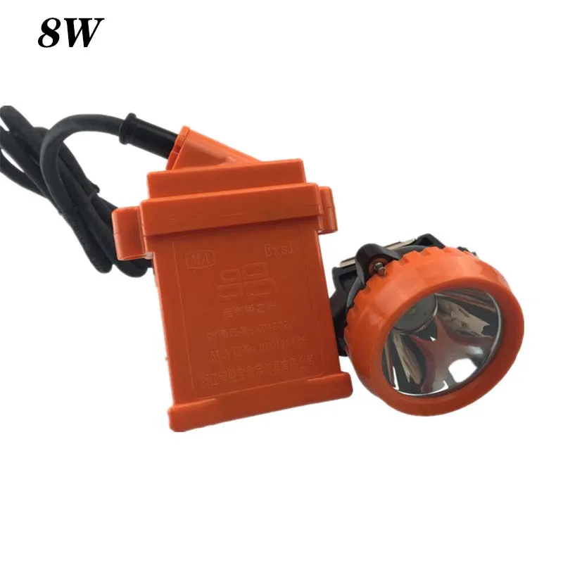 8W Strong light flashlight Miner's lamp Waterproof Explosion-proof LED Aluminum Battery 18650 Charger Headlamp Forehead Head
