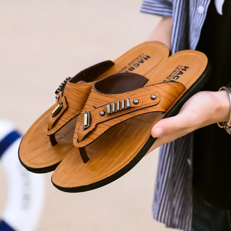 

MEN'S SHOES Summer Flip-flops Men Flip-flop Slippers MEN'S Sandals chao tuo Split Toe Sandals Light Massage Sandals