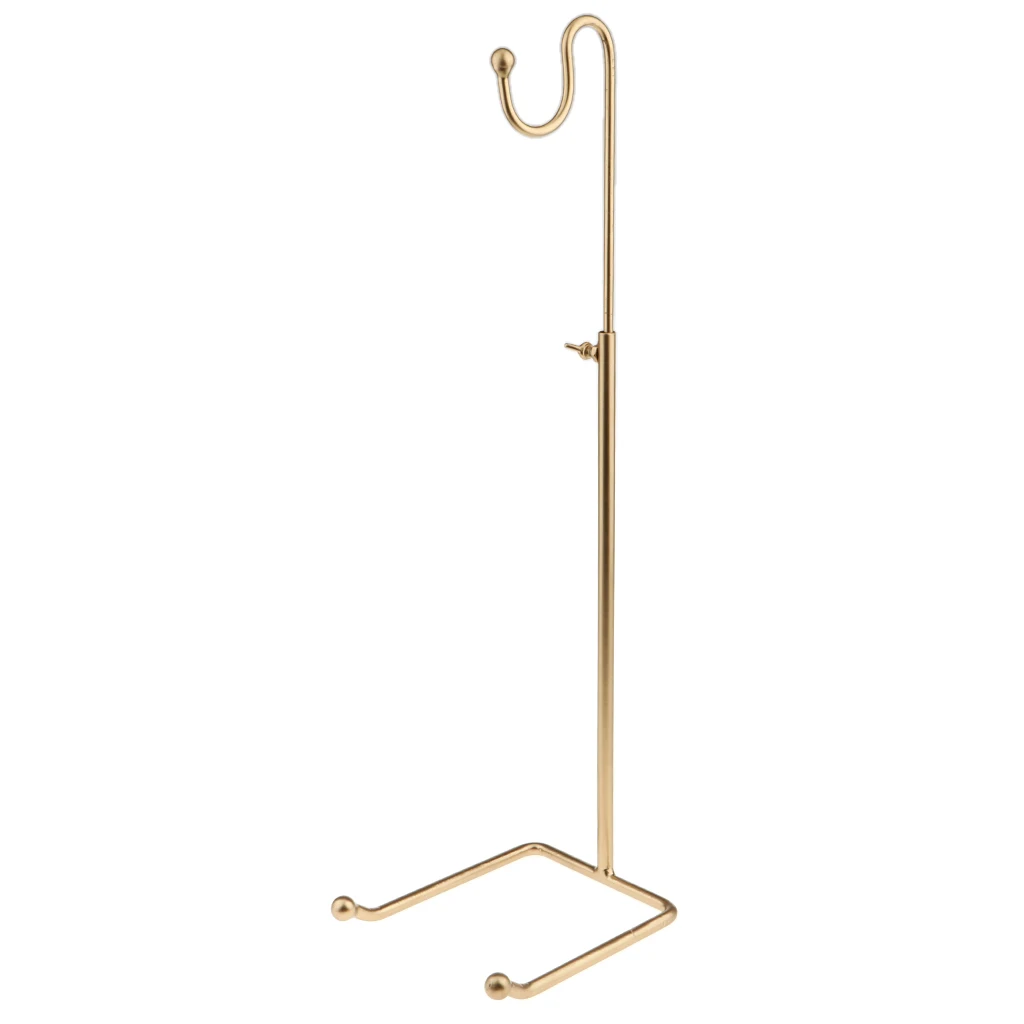 1pc Bags Purse Adjustable Hanger Women Handbag Display Stand Rack Gold Steel
