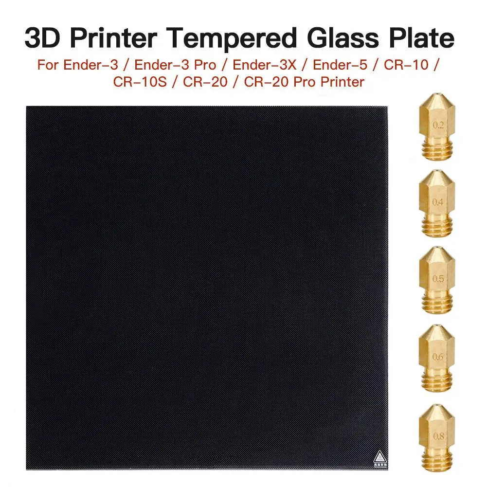 3D-принтеры закаленное Стекло для Ender-3/Ender-3 Pro/Ender-3X/Ender-5/CR-10/CR-10S/CR-20/CR-20 профессиональный принтер 235x235x3 мм/310x310x3 мм