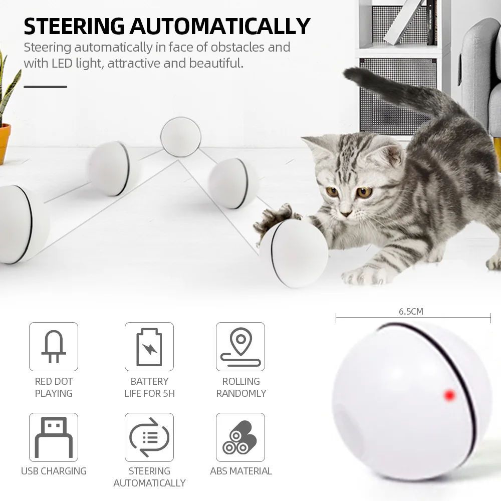 Pet Cat Интерактивная Лазерная роликовая игрушка интерактивная игрушка для кошек роликовая игрушка для собаки, мяч электрическая забавная игрушка для кошек Упражнение погоня