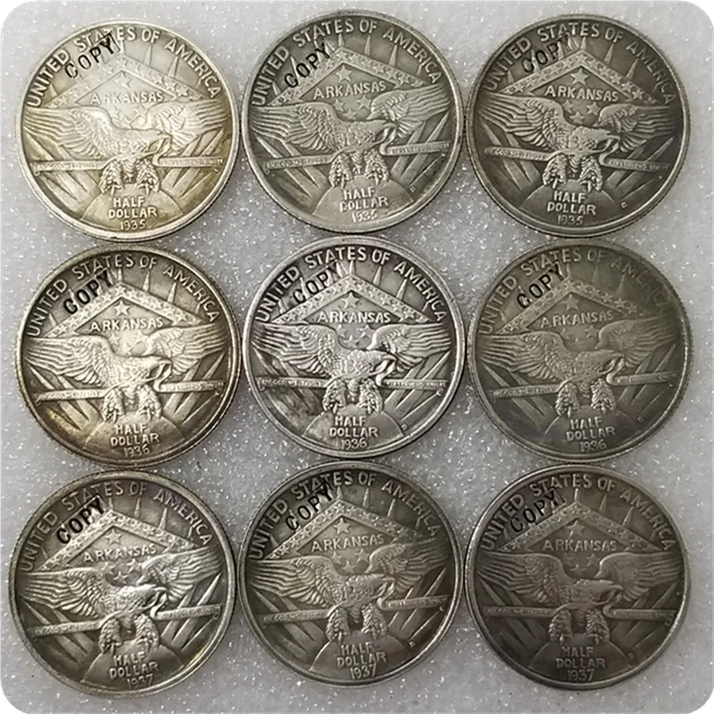 США 1935-1939 юбилейные 50 центов копии монет