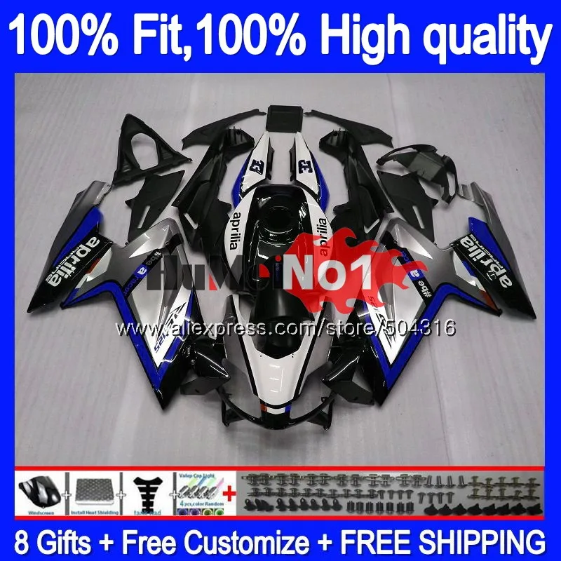 Инъекции для Aprilia RS 125 RS125R RSV125 R 35MC. 45, серебряный, синий RS-125 2012 2013 RS125 для детей возрастом 12, 13, 14, 15, 16 обтекатели