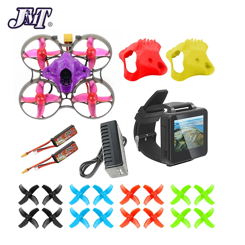 JMT DIY FPV гоночный Дрон Радиоуправляемый квадрокоптер БНФ с Mobula7 V3 75 мм рама Crazybee F4 Pro V2.1 2-3S Контроллер полета SE0802 двигатели