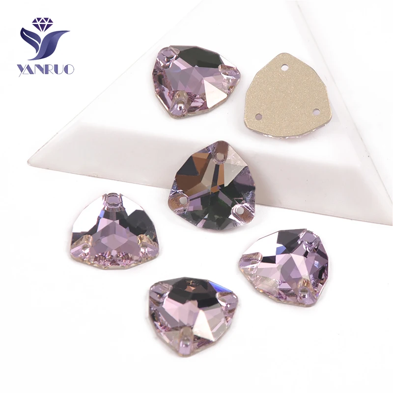 YANRUO 3272 триллиантные пришитые камни Блестящие Стразы DIY Стразы для шитья с плоской задней частью стеклянные стразы для изготовления одежды - Цвет: Violet