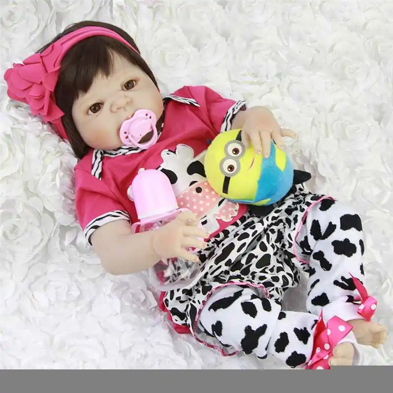 KEIUMI реалистичные 23 ''куклы Reborn Baby, игрушки, полностью виниловые куклы для девочек, 57 см, водонепроницаемые летние детские игрушки, подарки
