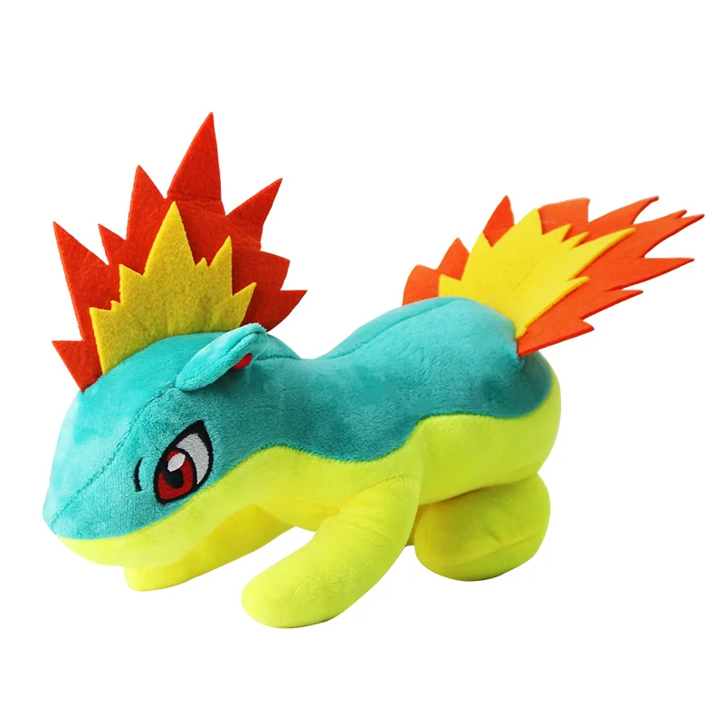 Аниме плюшевые игрушки для животных Bulbasaur Turtwig Kong idiot Charizard Torterra Pyukumuku Quilava Skitty мягкие куклы подарок для детей - Цвет: 26cm Quilava