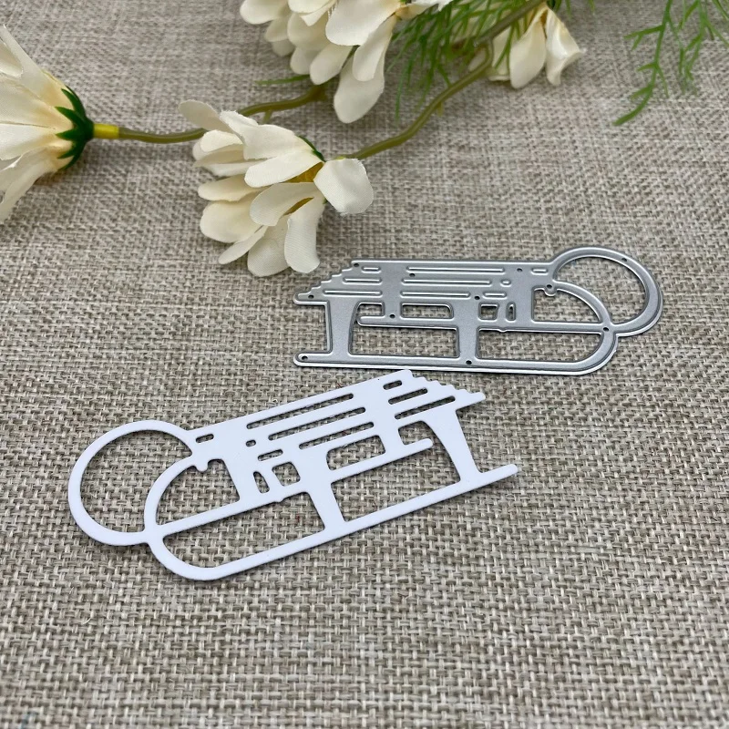 Weihnachten Schlitten Metall Stanzformen Schablonen für DIY Scrapbooking dekorative Prägung Handwerk Stanzschablone Form