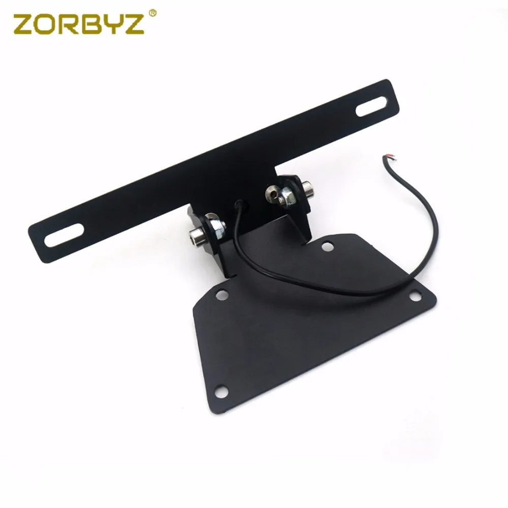 ZORBYZ 1 комплект черный металлический задний светильник держатель номерного знака светильник Кронштейн Держатель для Бенелли Leoncino 250